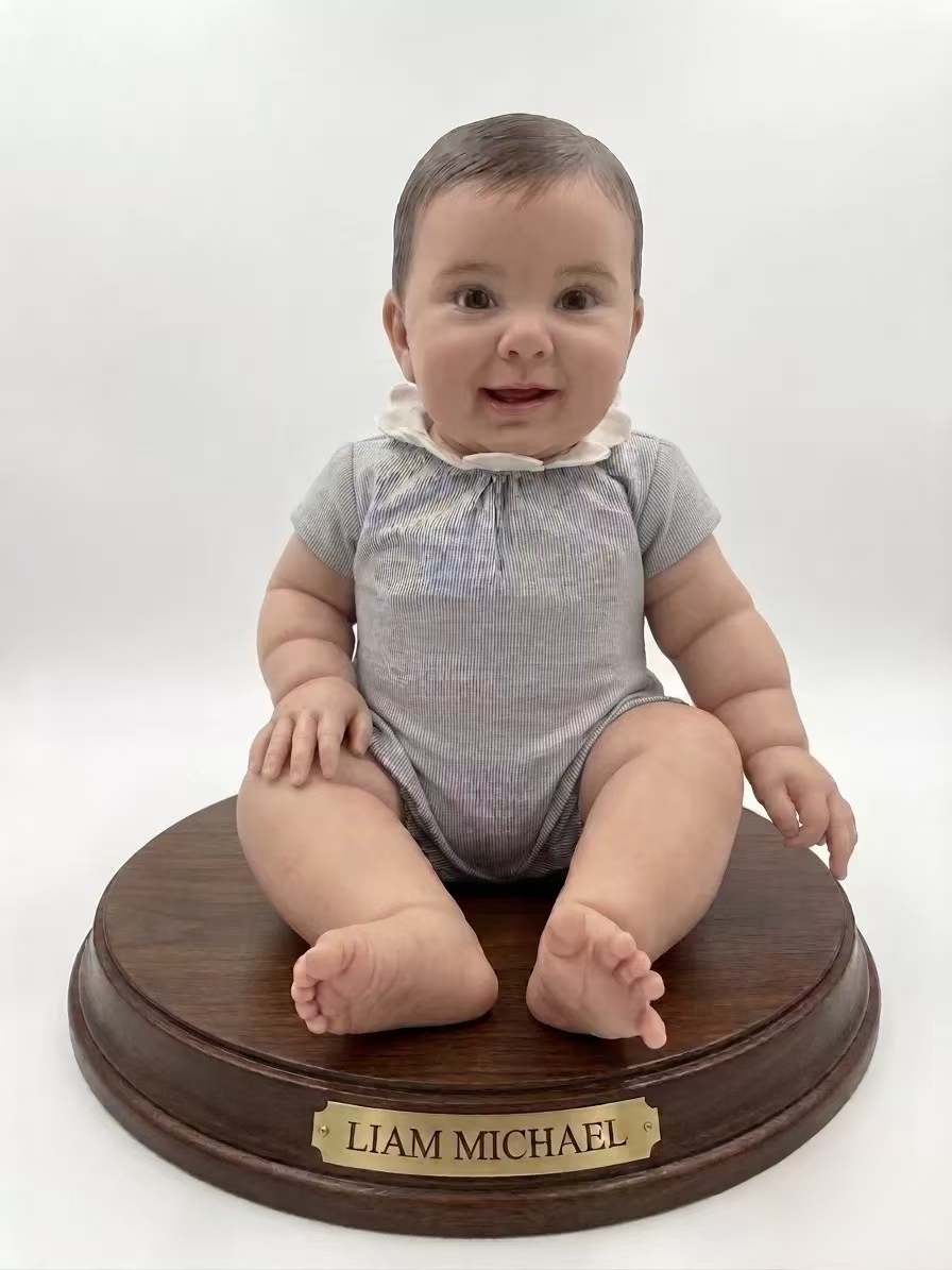 After custom sculpture