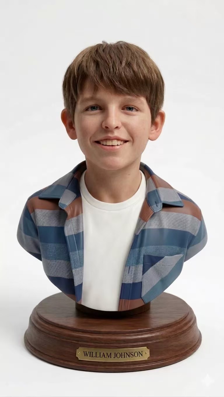 After custom sculpture