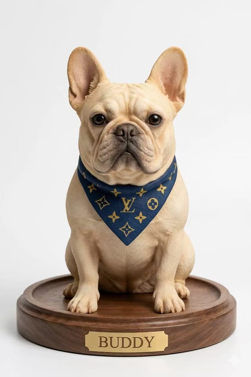 After custom sculpture