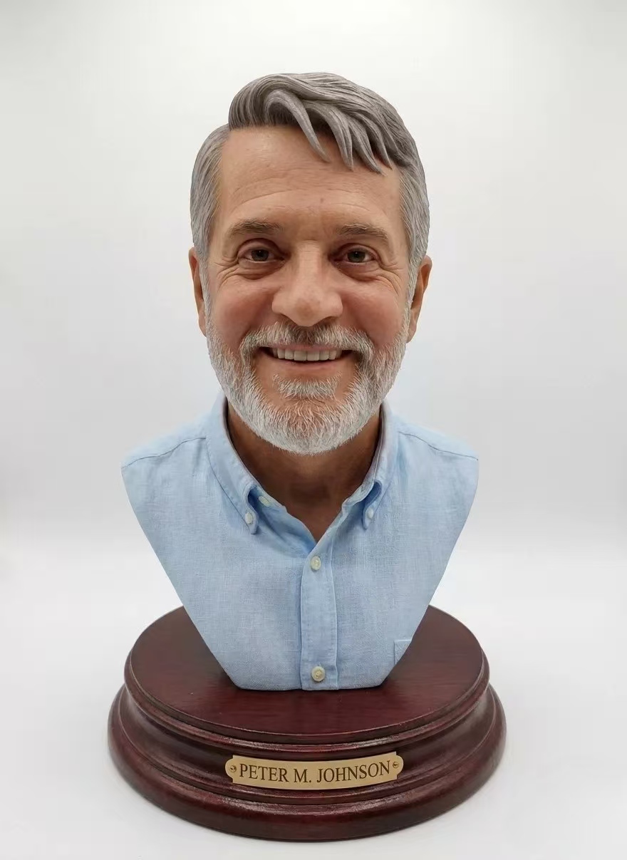 After custom sculpture